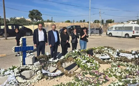 وفد PYD يقدّم العزاء لعائلات ضحايا الهجوم على كنيسة في الكرك