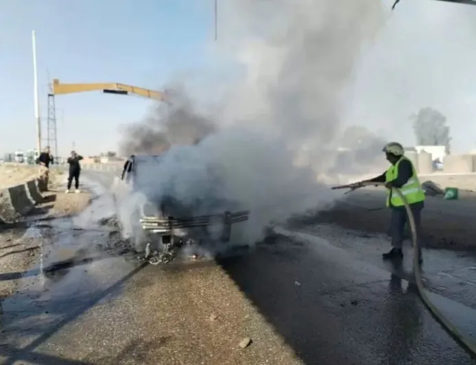 عبوة لاصقة وراء انفجار سيارة في ريف دير الزور وإصابة شخصين