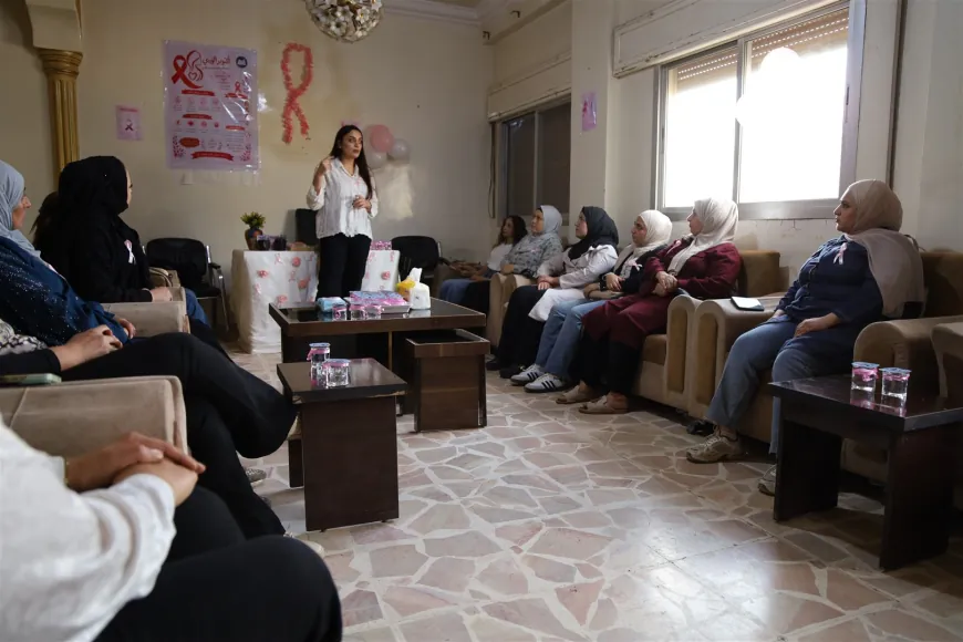 "أكتوبر الوردي" في تربه سبيه والحسكة.. التوعية بسرطان الثدي يبدأ بالفحص المبكر
