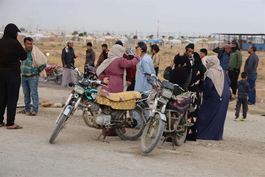 احتجاجات في مخيم واشو كاني للمطالبة بشمول جميع القرى بقوافل العودة