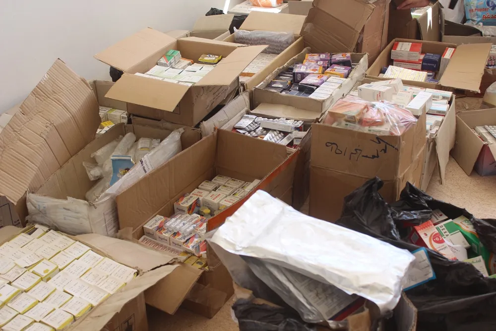 First aid convey for Afrin residents starts from al-Tabqa