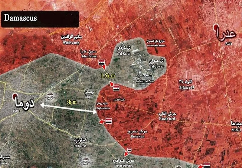 Newspaper: Syrian regime is mobilizing its forces in vicinity of Duma