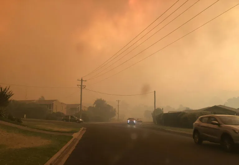 Fires destroy dozens of homes in Australia