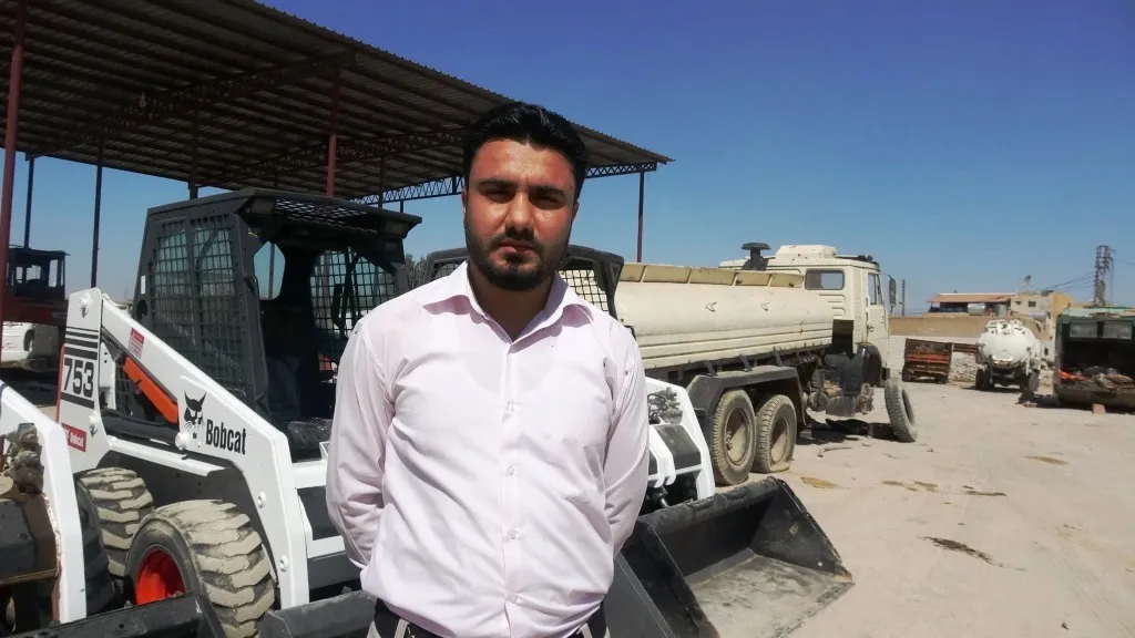 People's Municipality in al-Raqqa city received third batch of machineries