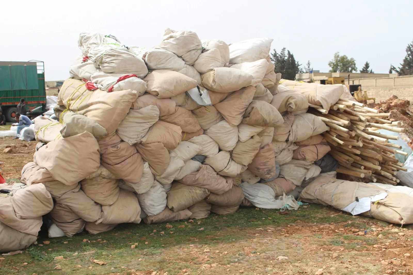 Lack of capabilities ...Project  to build camp in al-Shabba