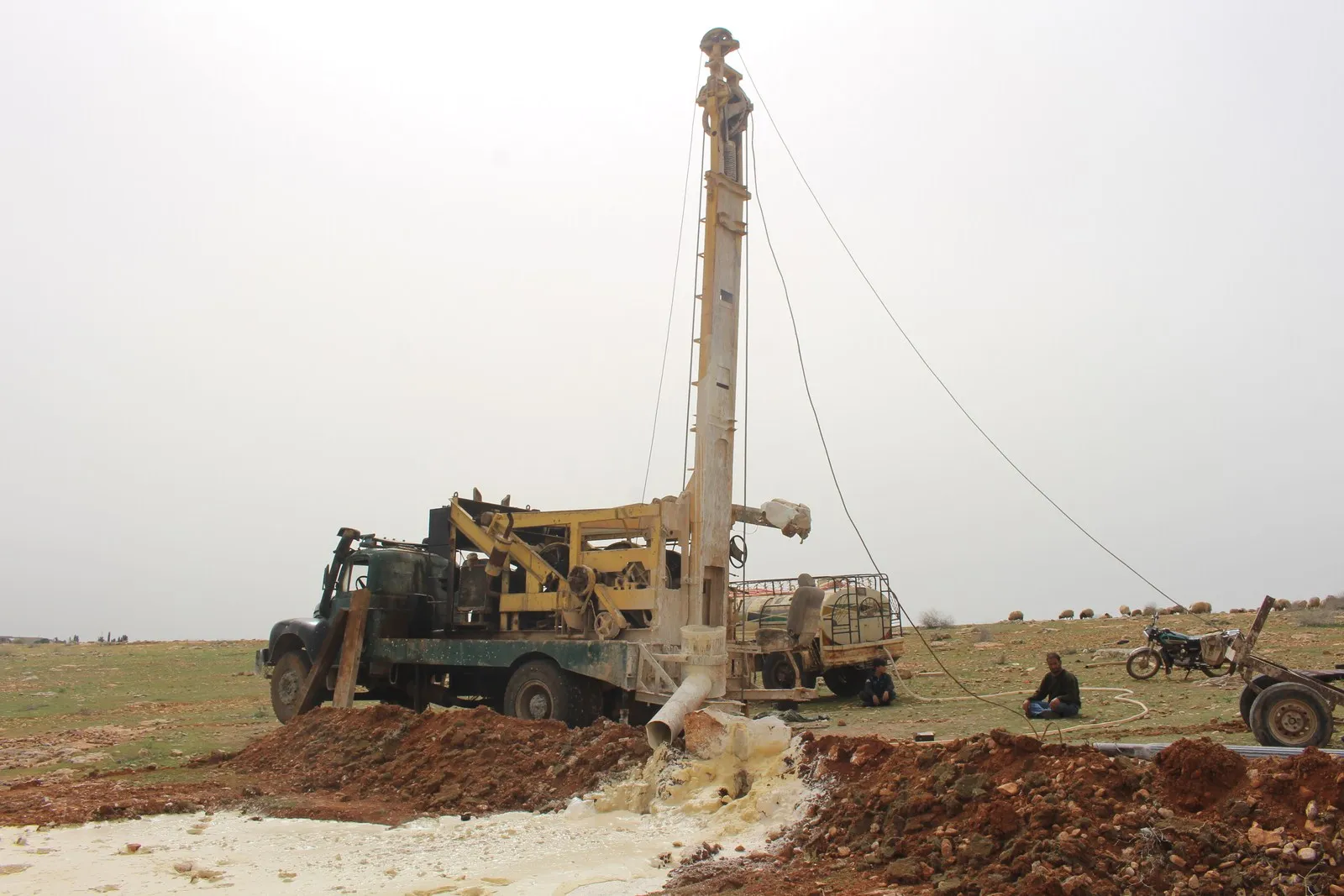 Lack of capabilities ...Project  to build camp in al-Shabba
