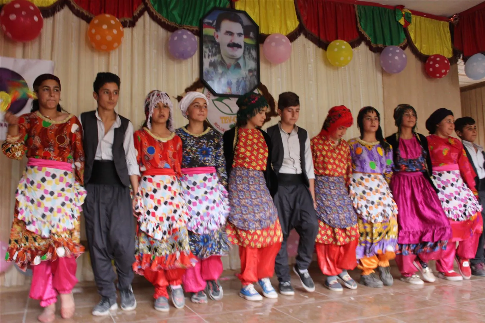 Celebration on Ocelan’s birthday in al-Hasakah