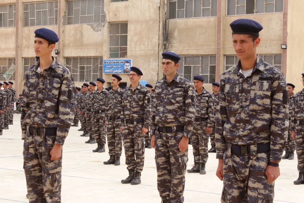 Graduation of first course of Rescue Forces in al-Tabqa