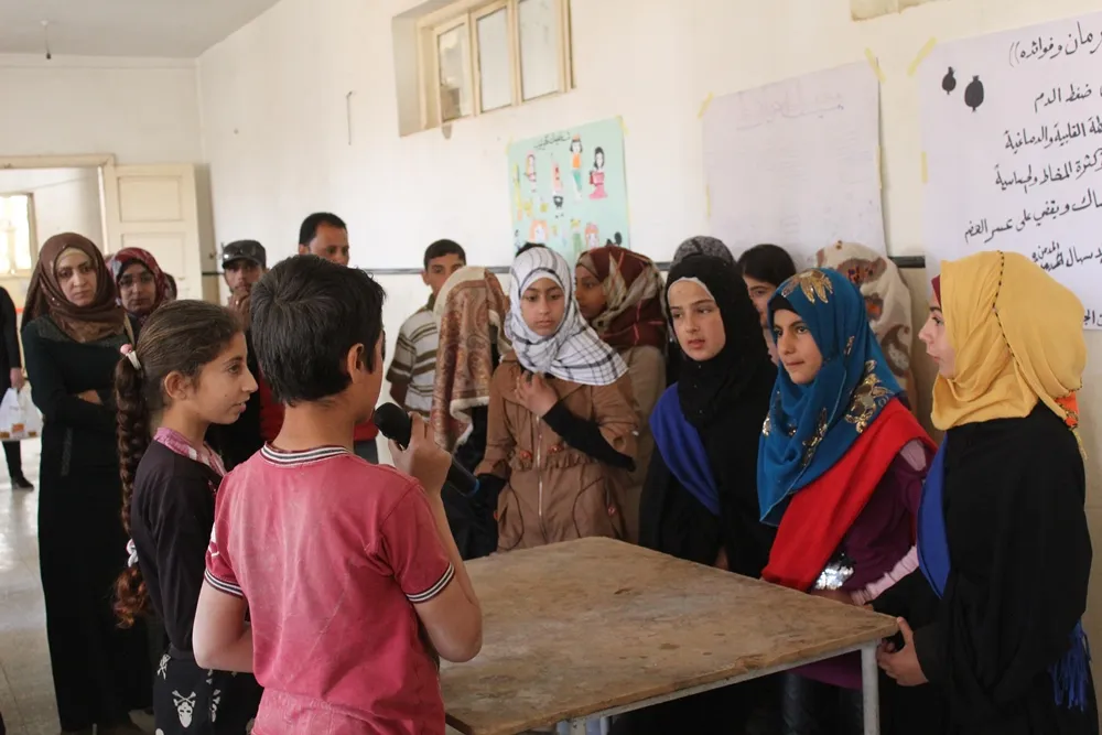 Pedagogy and Culture’s Committee organize artistic activities for al-Tabqa students