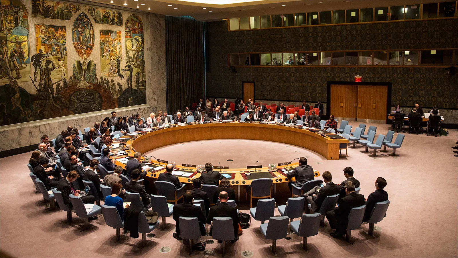 Security Council members seek consensus in "nook" in Sweden farm