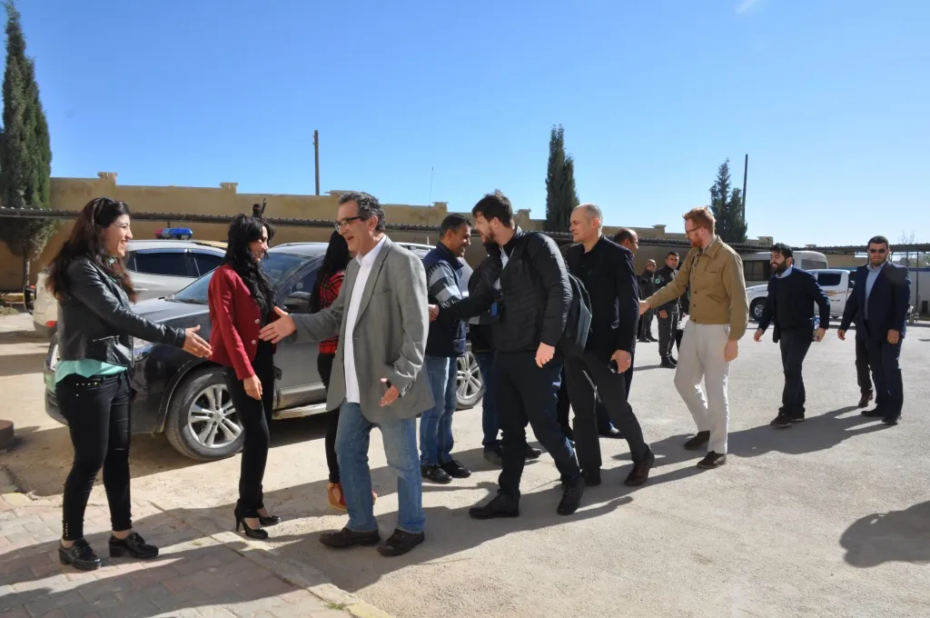 British delegation meets DAA, TEV-DEM members in Kobani