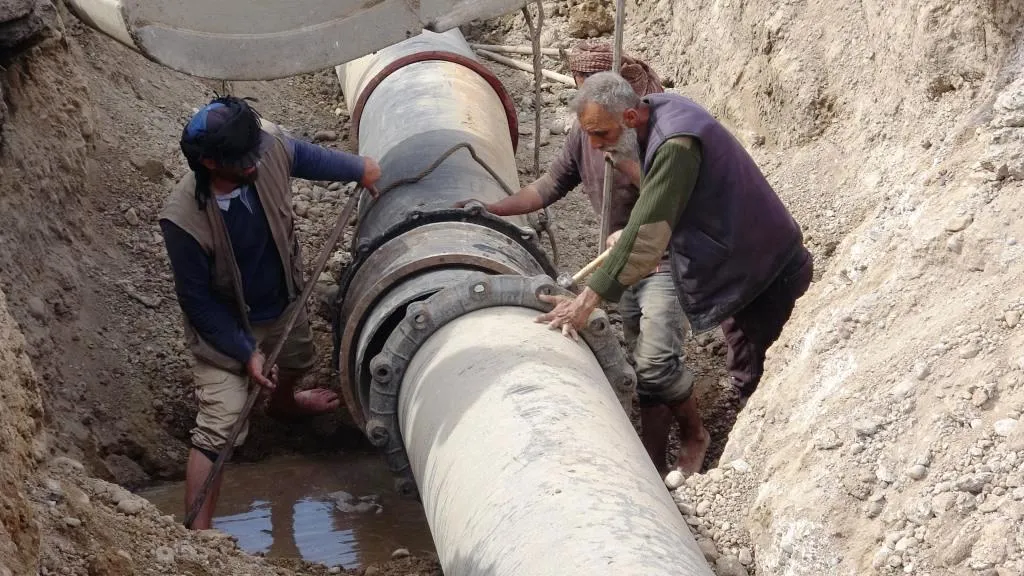 al-Raqqa’s districts are being supplied with drinking water