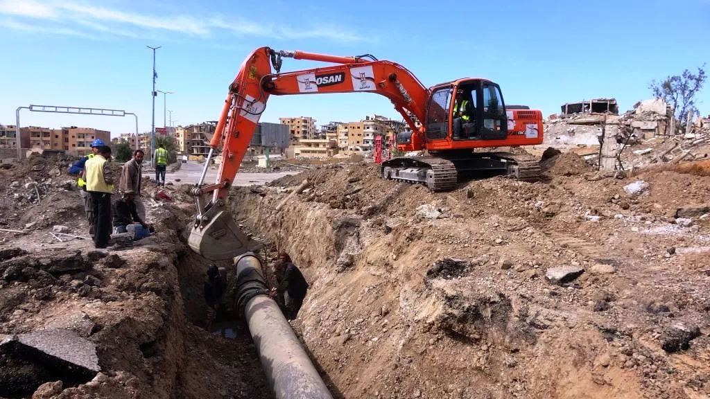 al-Raqqa’s districts are being supplied with drinking water