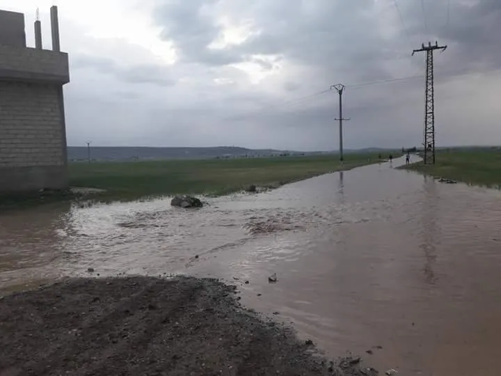 After long wait ....Heavy rain in North Syria's cities