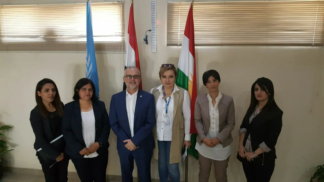 Kongra Star ,DAA's representatives visited UNHCR in Hewller to support Afrin people