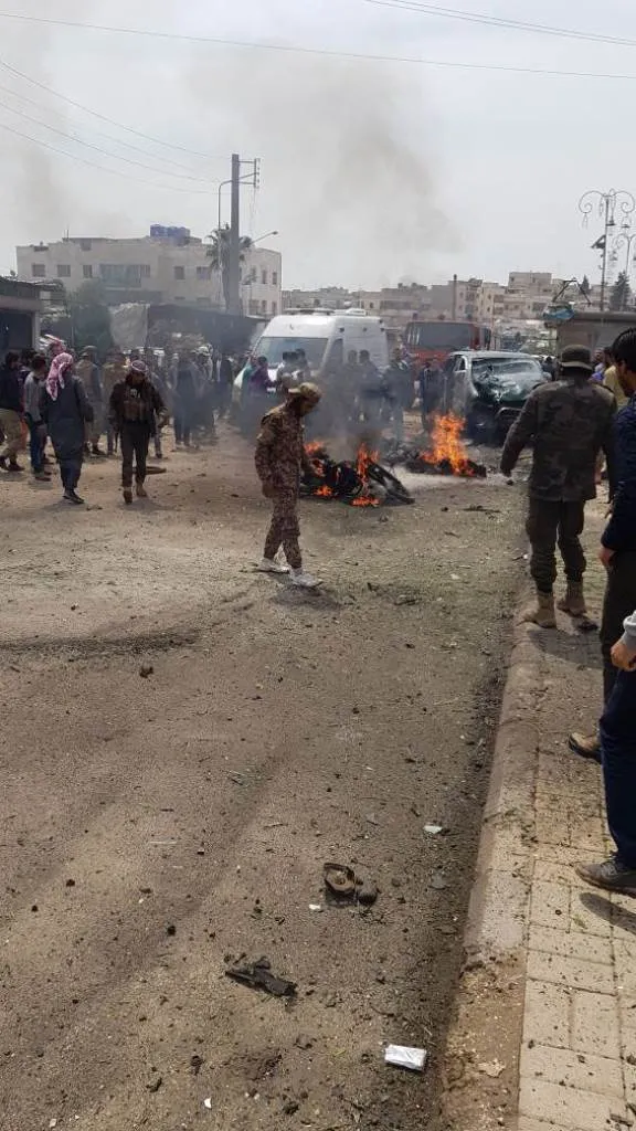 Bomb-laden vehicle blasted in Azaz city