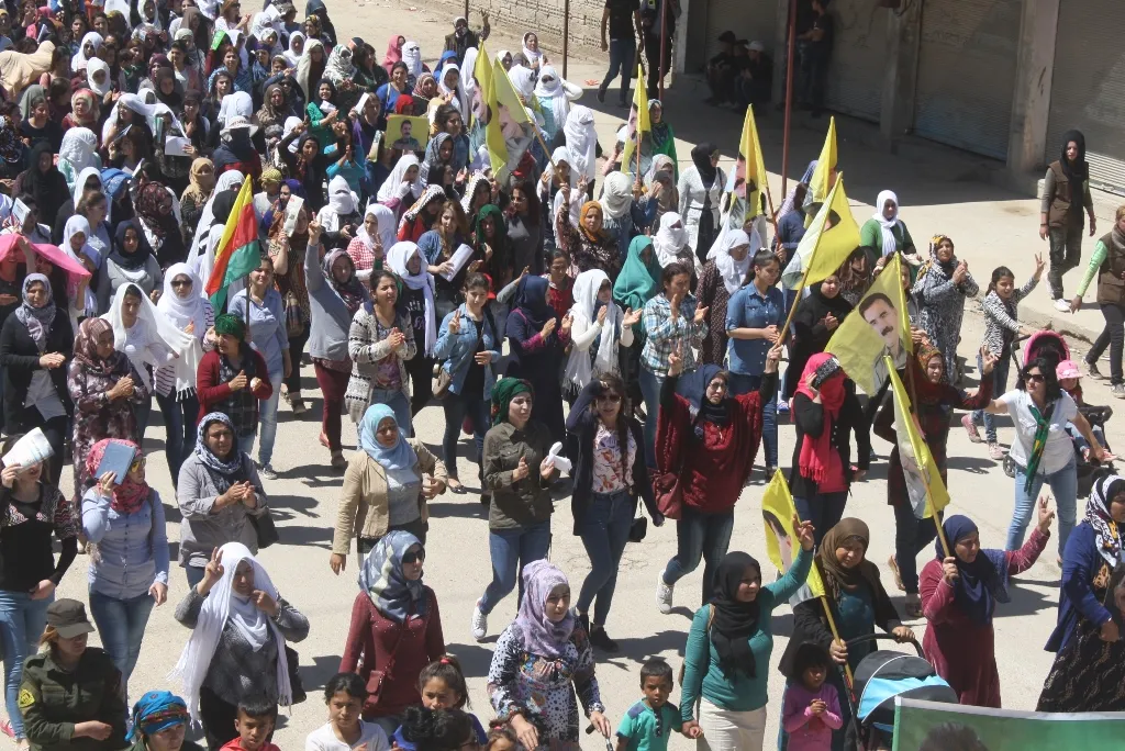 Demo in Amuda demanded Ocalan's freedom