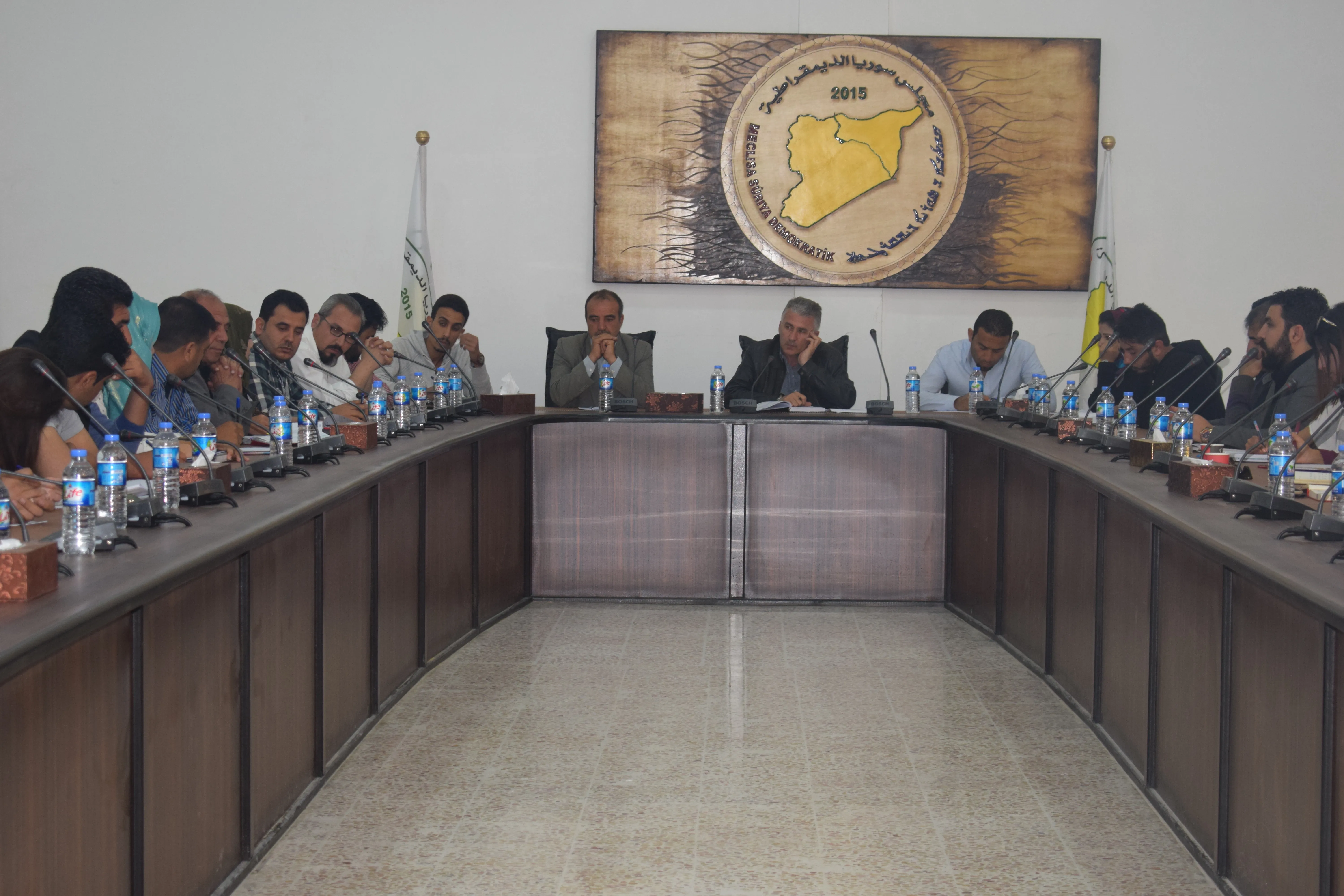 Syrian Democratic Council  met with humanitarian organizations in north Syria