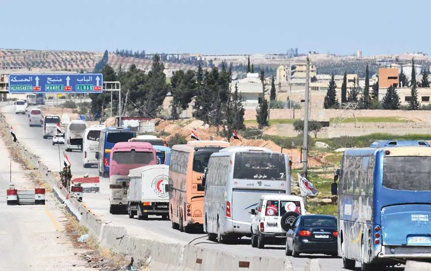 Regime agreed with Islam Army to exit from Douma to Jarablus