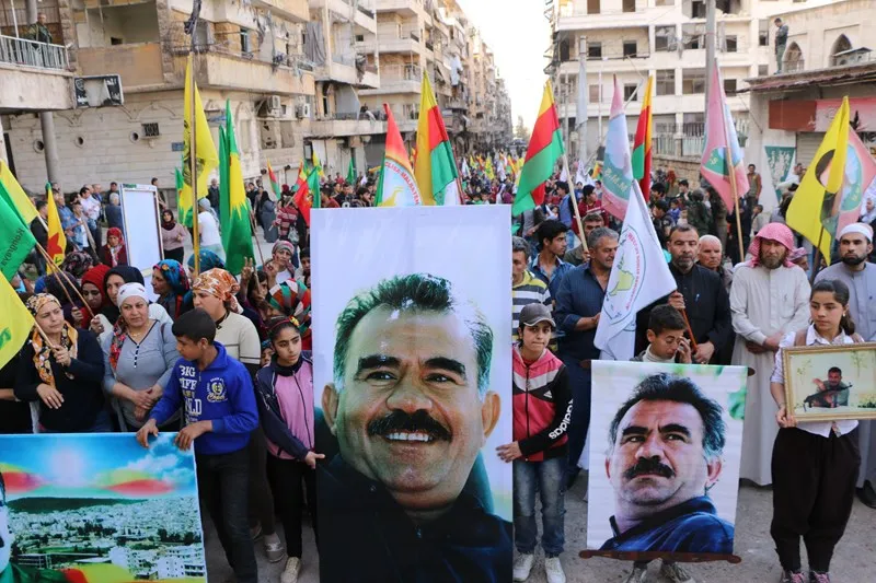 Demonstration in Aleppo condemned isolation on Ocalan