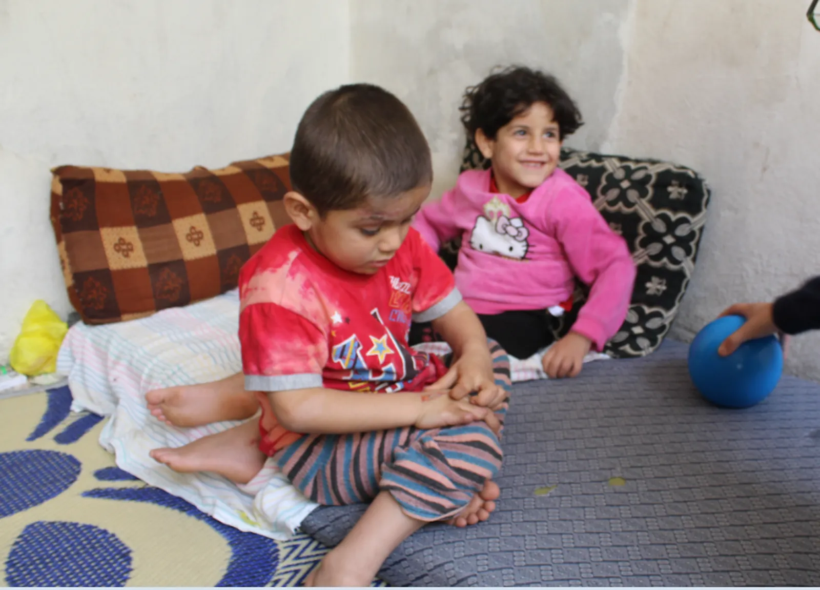 Shrapnel of Turkish occupation missiles paralyze her after it killed her sister