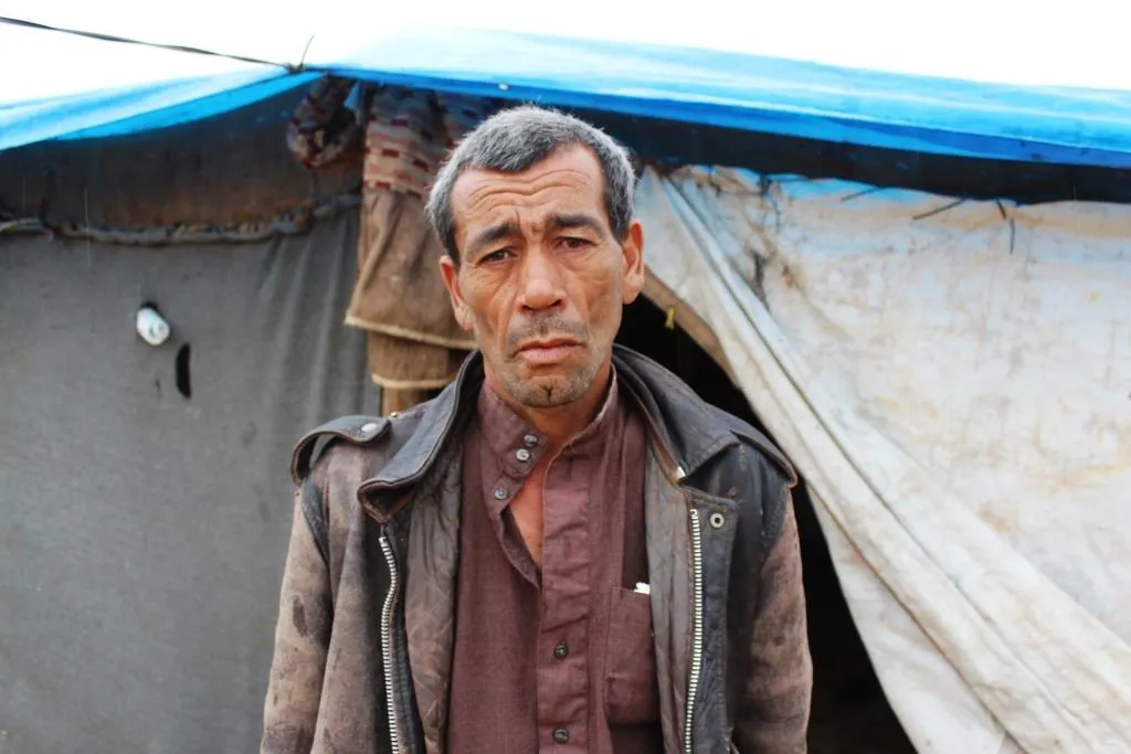 Their house destroyed, now stay in a tent, they ask for help