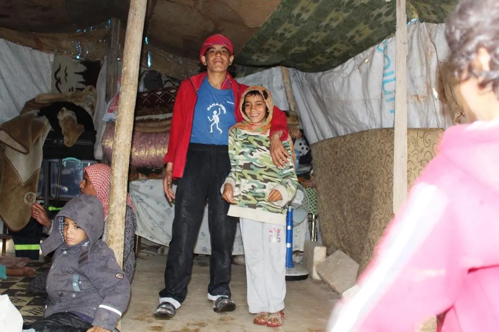 Their house destroyed, now stay in a tent, they ask for help