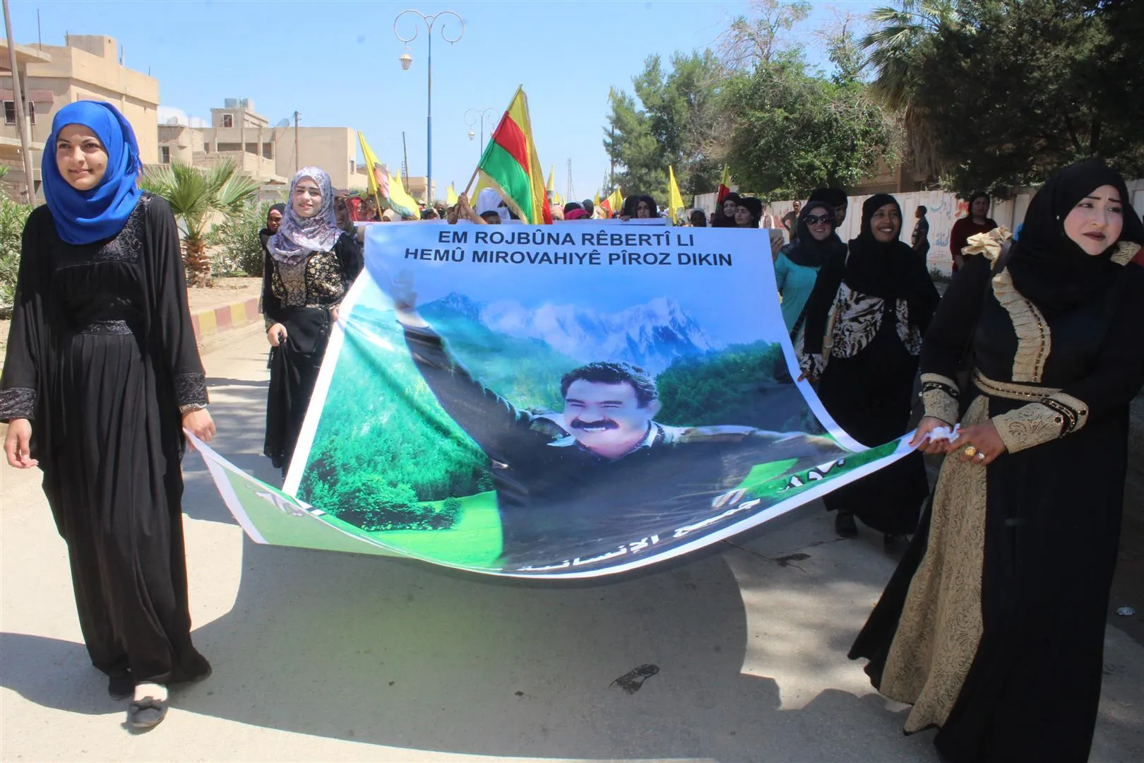 Tel Kujer people: freedom of the leader Ocalan is freedom of peoples