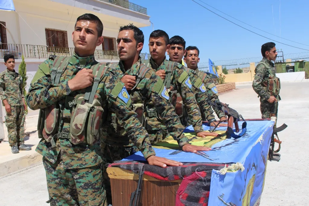 Officers’ class graduate Martyr Koçerîn Military Academy