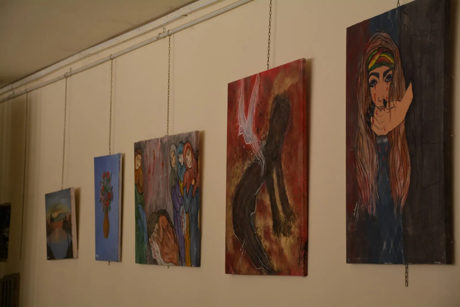opening of 3rd exhibition of Fine Arts on Martyrs' Day