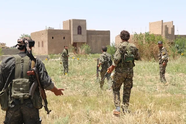 Engineering teams cleared Baghouz of mines