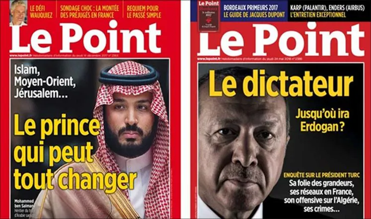 France's Le Point magazine being harassed by Erdogan