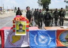 Martyr Ali al-Ibrahim's corpse bid farewell 