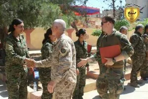 Meeting between International Coalition's delegation , MMC's commanders