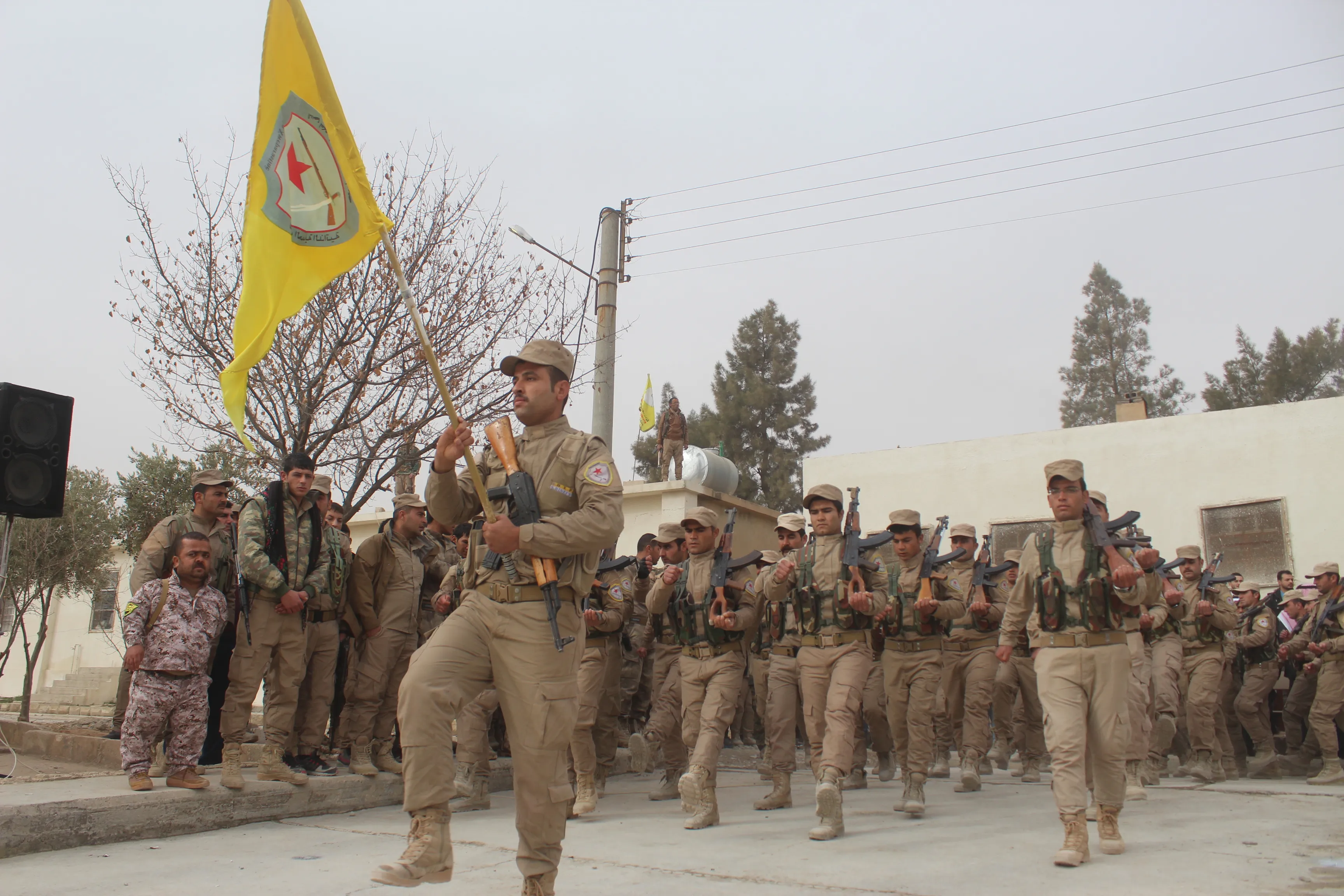 Self-Defense Duty Forces are a protection shield in Manbij