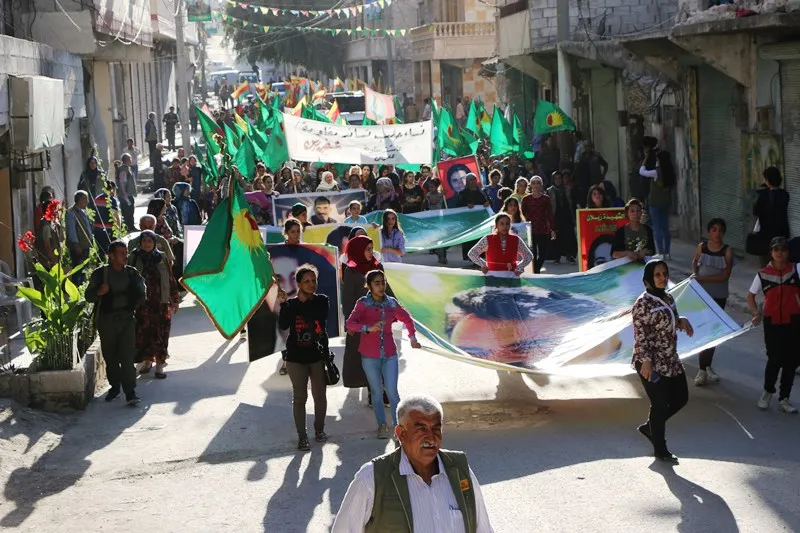 March in Aleppo against Turkish occupation