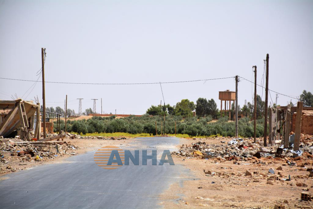 ANHA agency correspondents entered liberated al-Dashaisha town