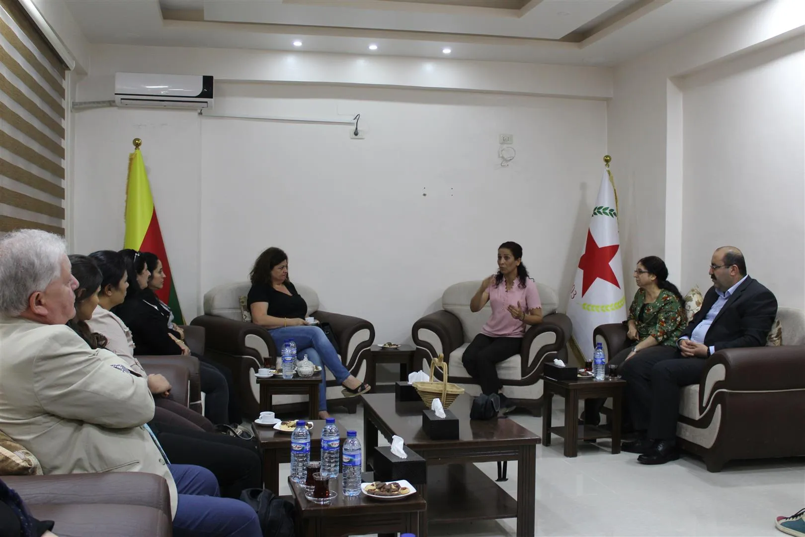 Lebanese delegation visited PYD's headquarters