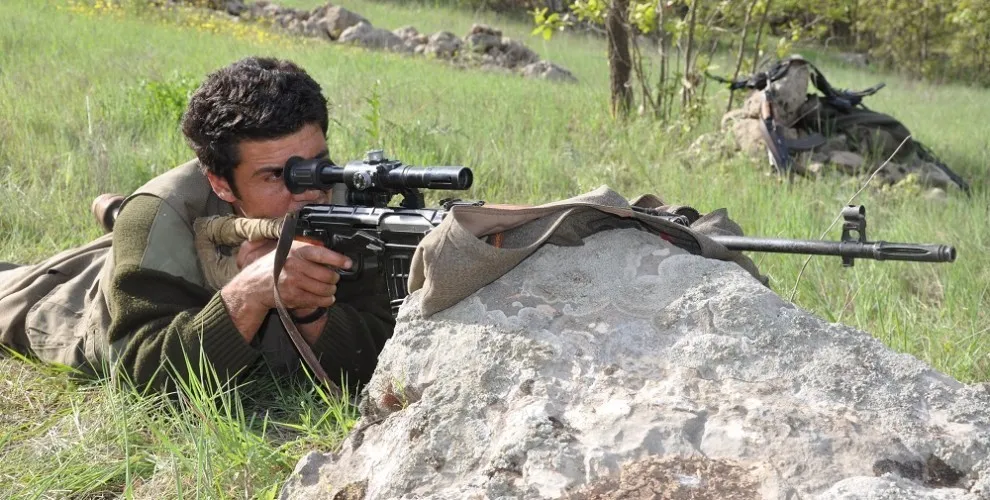 Guerrilla forces hit helicopter