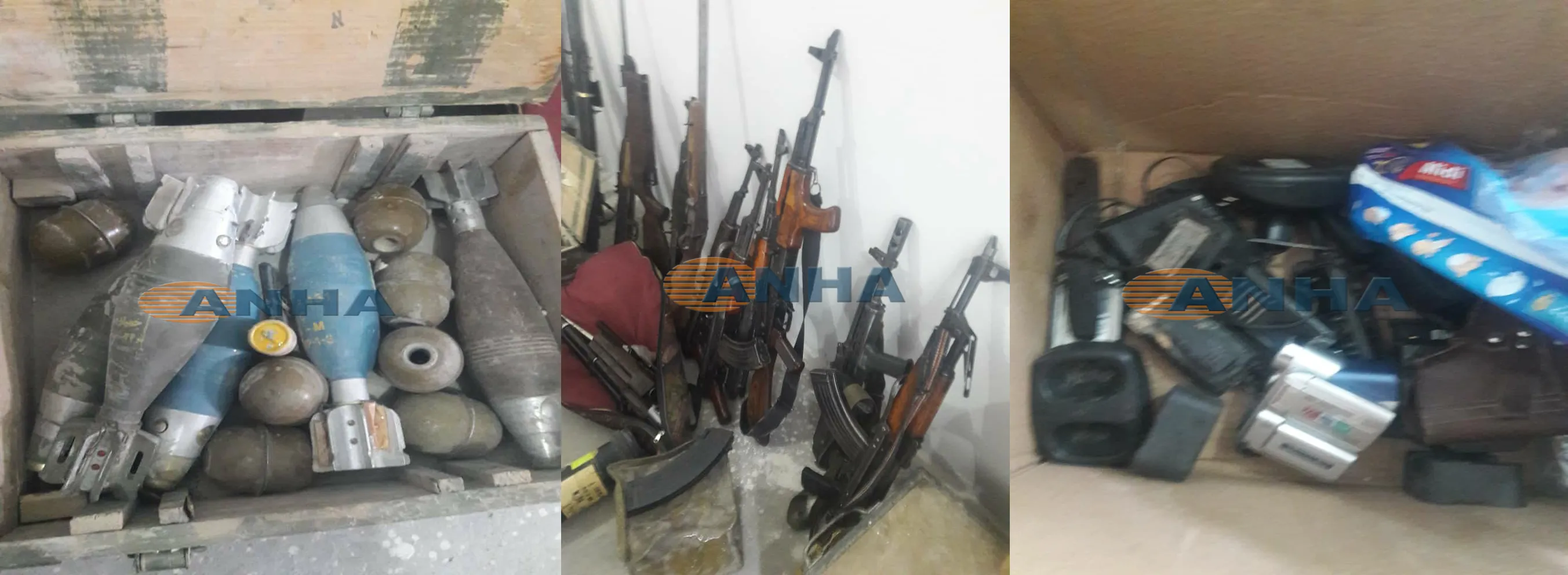 Quantities of weapons, ammunition found in al-Raqqa