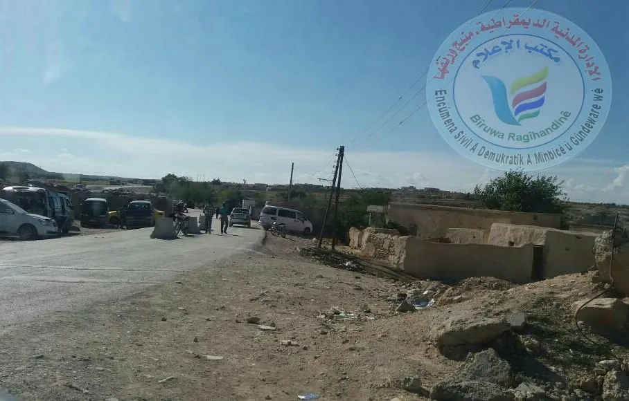 Video refuted Turkish claims to enter Manbij