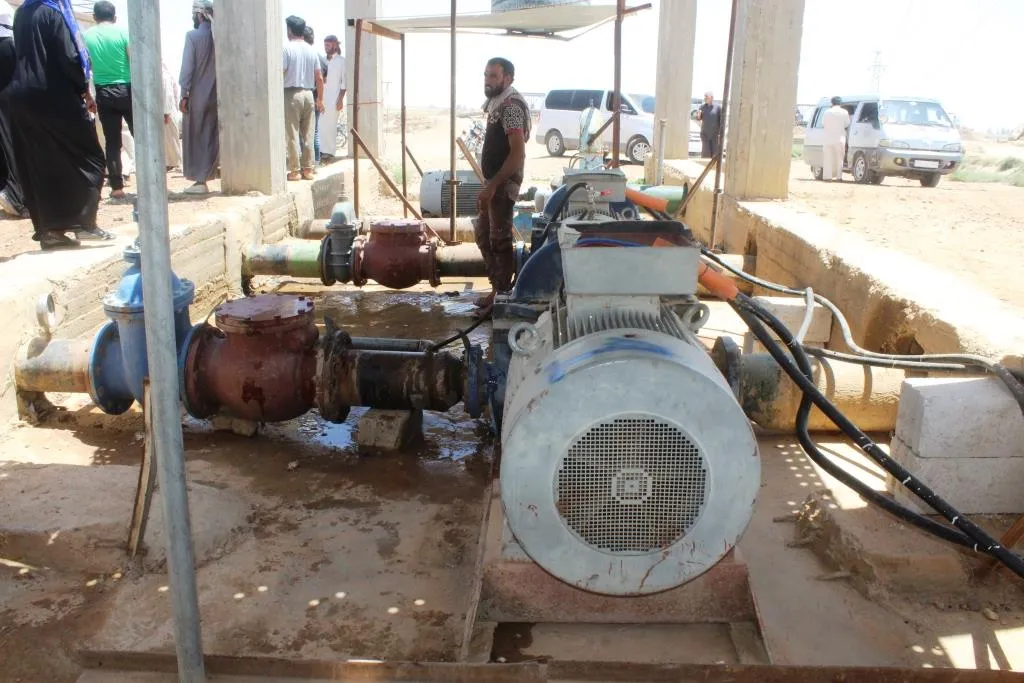 Water pump repair in al-Raqqa city benefiting about 24,000 people