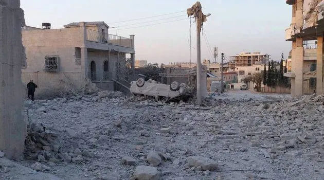 Regime forces bombard Hama ,Idlib countryside