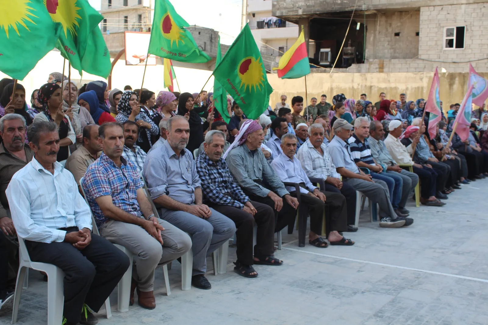 Sheikh Maqsoud people offered condolences for 4 martyrs' relatives