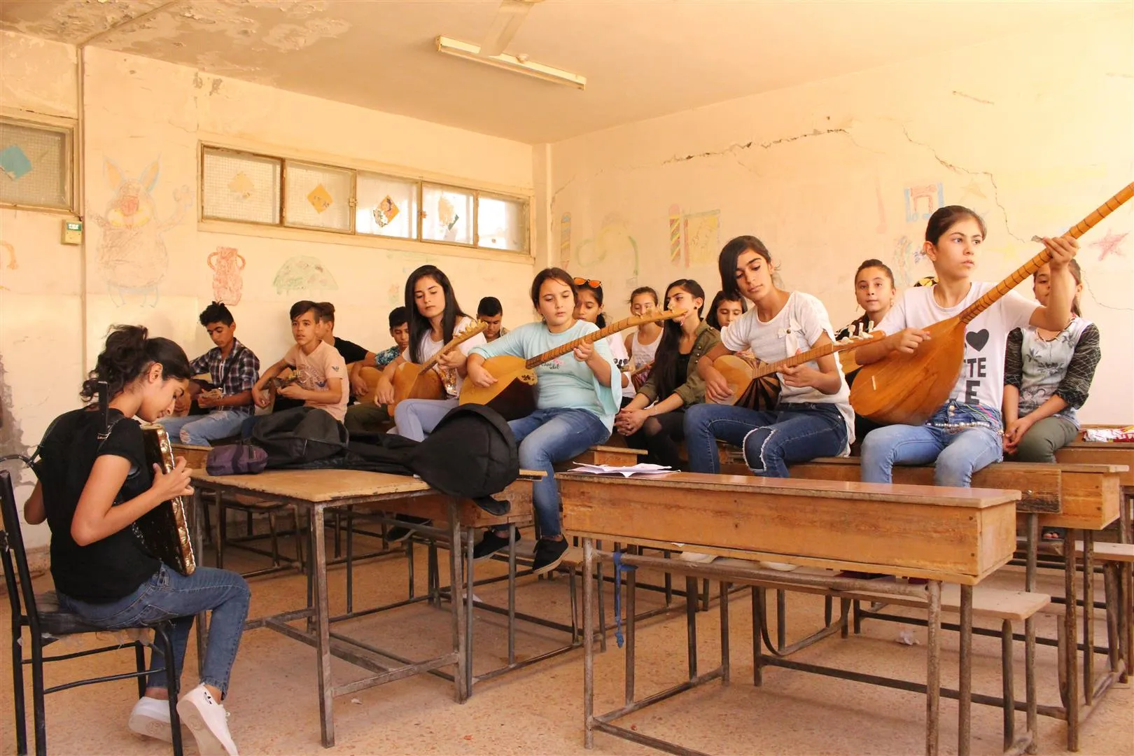 Activities to develop children’s capacity in al- Hasakah
