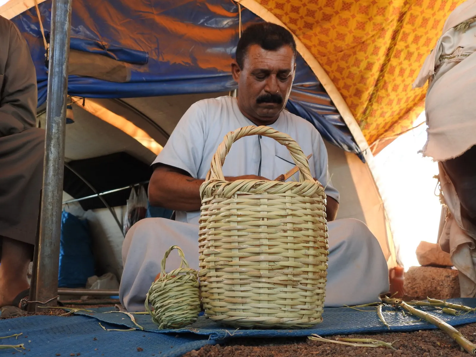 Baskets' seller , a  profession grandparents passed to children