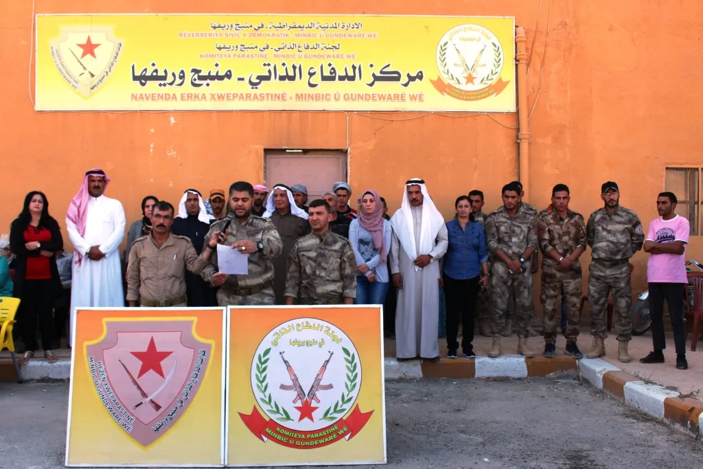 Hundreds of Manbij people joined Self-Defense Duty