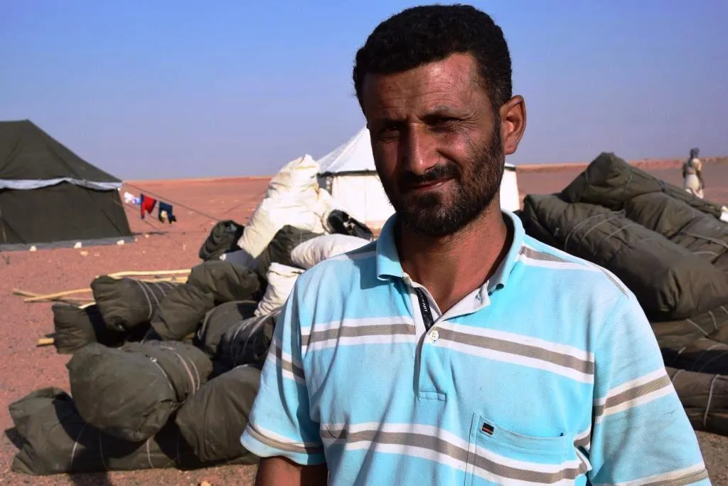 Aids provided to people of Hajin who fled Daesh
