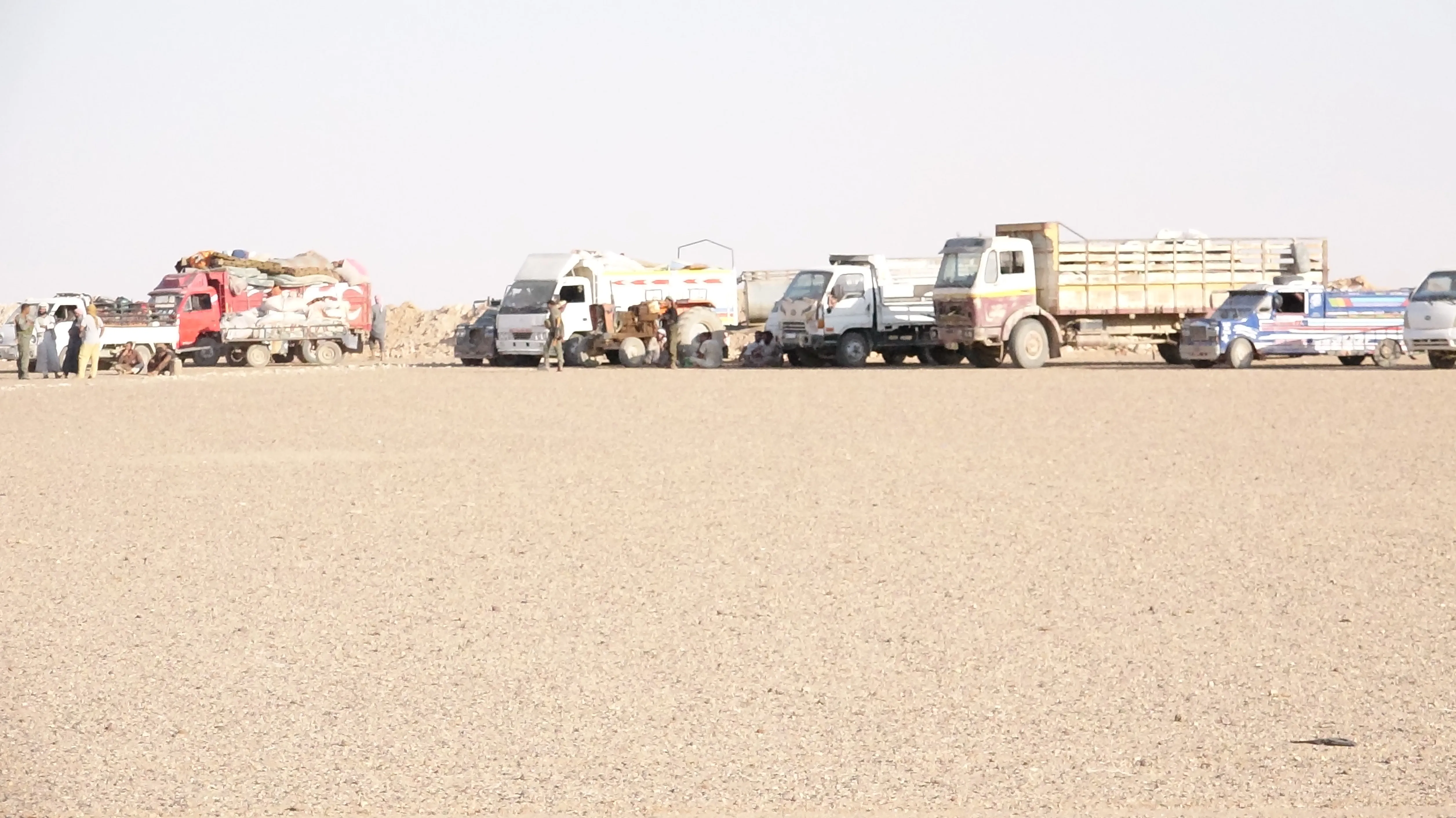 Dozens of civilians landed to "Iwa" camp north of Hajin