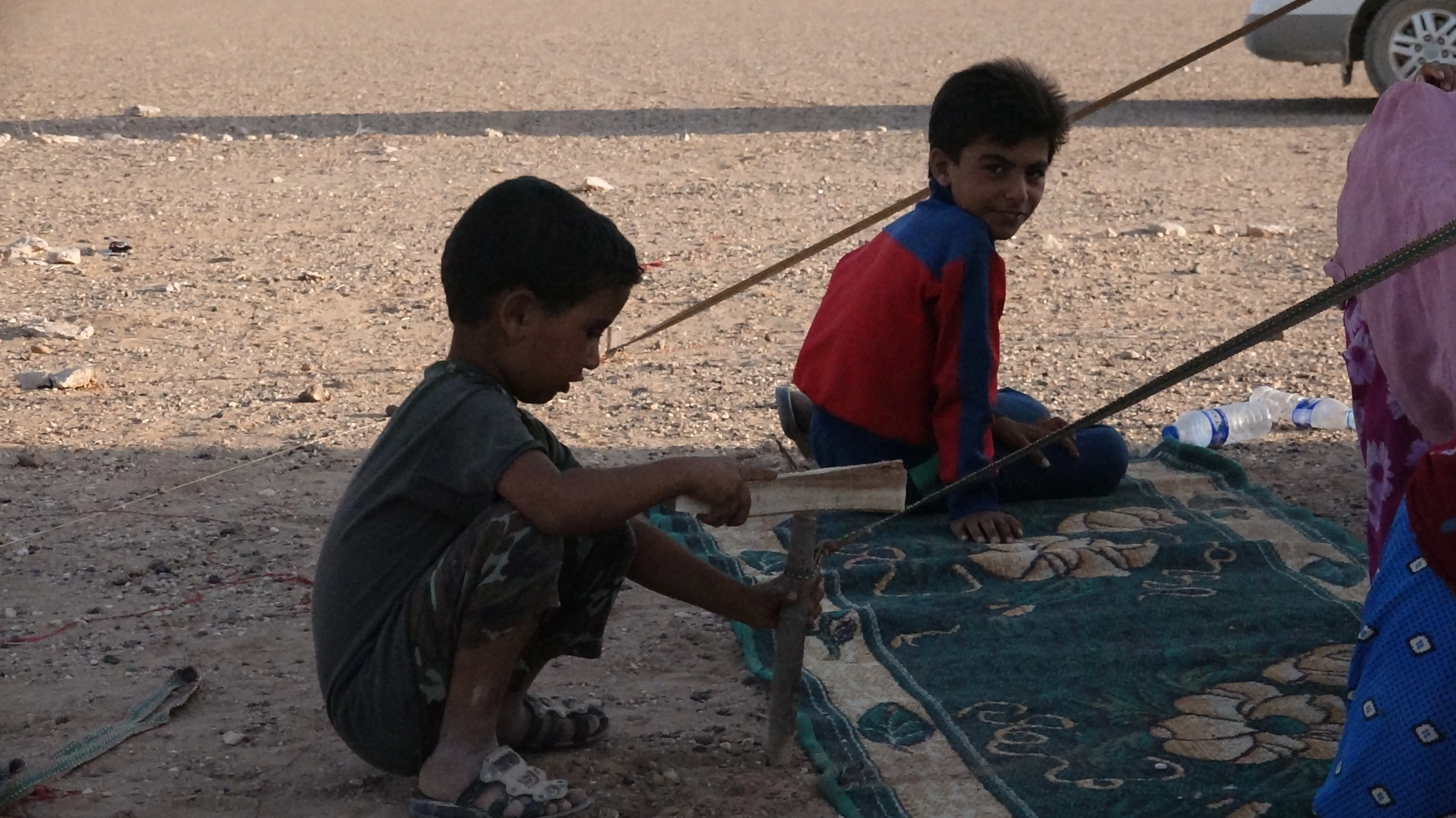 Dozens of civilians landed to "Iwa" camp north of Hajin